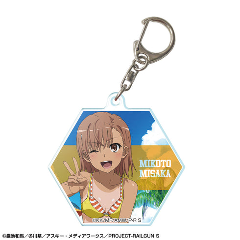 『とある科学の超電磁砲S』アクリルキーホルダー デザイン01(御坂美琴/A)【202508再販】